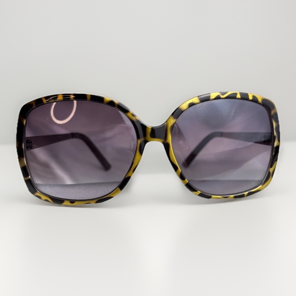Loft Sunglasses Oversized Butterfly Low Arm Tortoiseshell Leopard Hollywood Glam